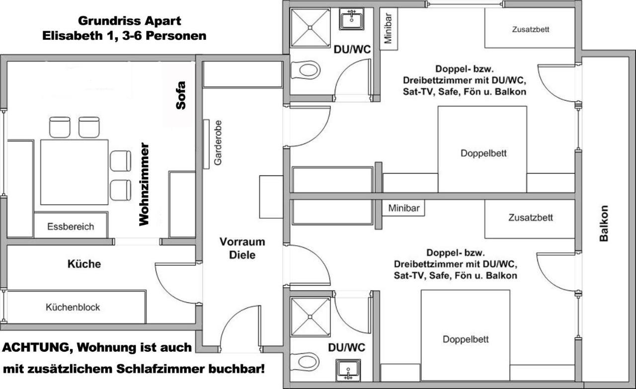"Apart Elisabeth" Inkl Silvretta Premium Summercard سي المظهر الخارجي الصورة